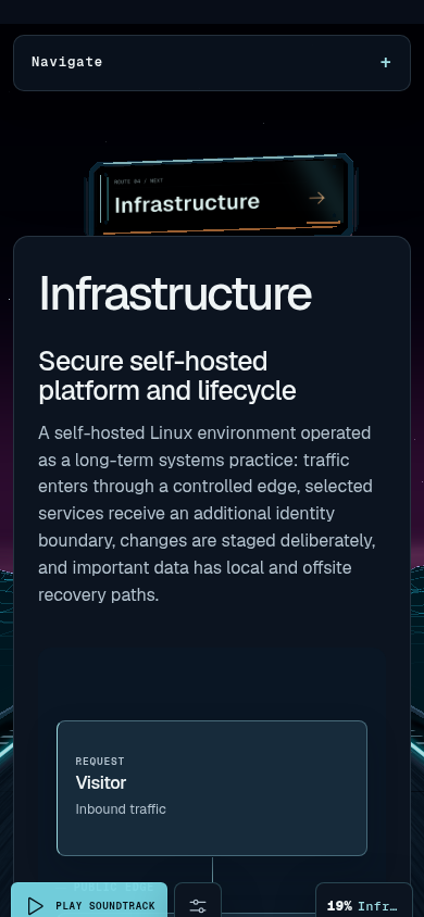 Infrastructure sign and reading surface on phone